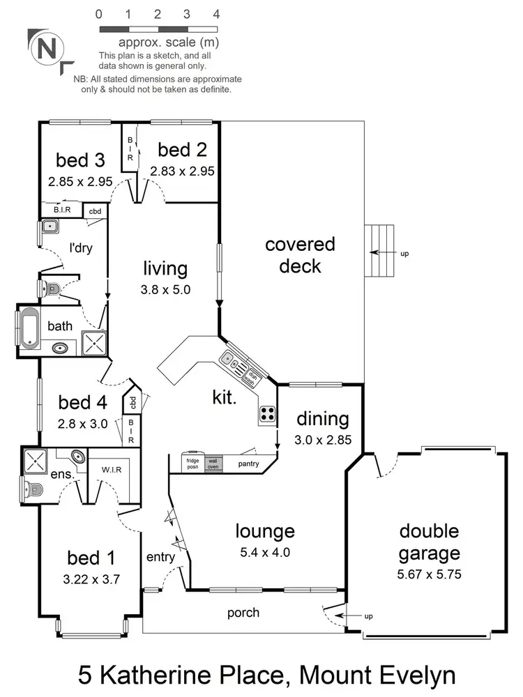 Floorplan of Homely house listing, 5 Katherine Place, Mount Evelyn VIC 3796