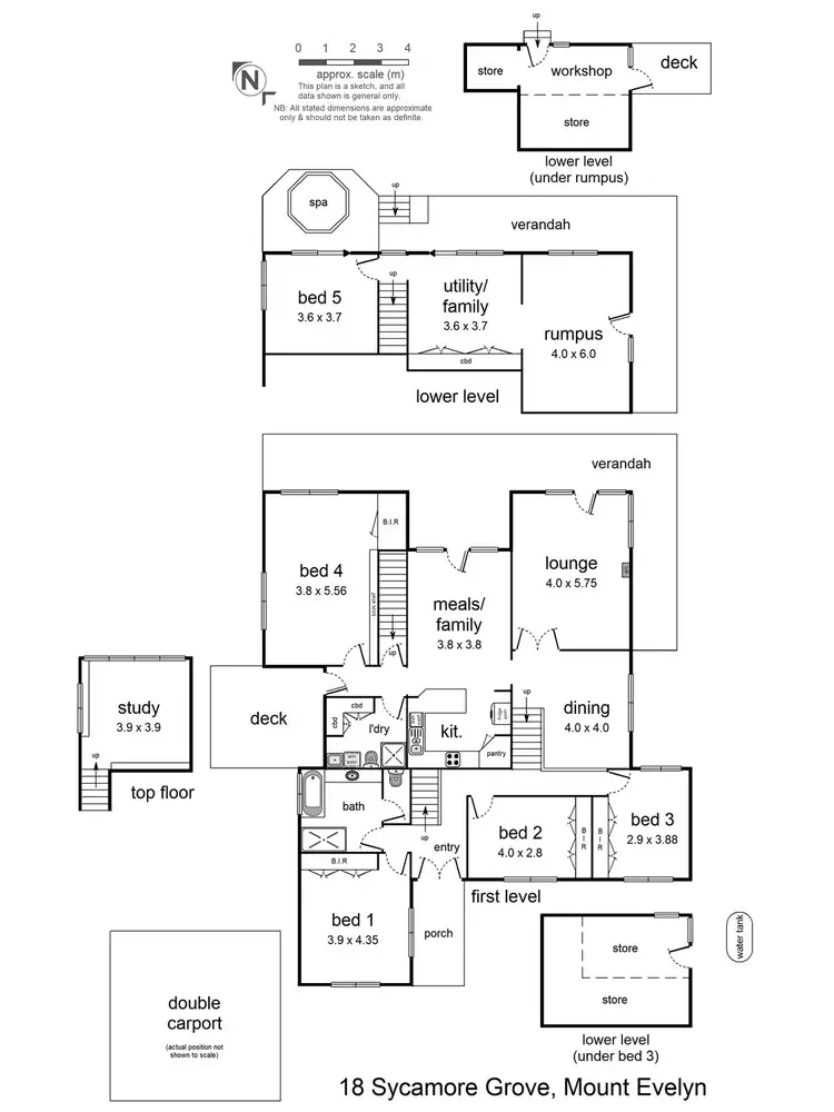 Floorplan of Homely house listing, 18 Sycamore Grove, Mount Evelyn VIC 3796