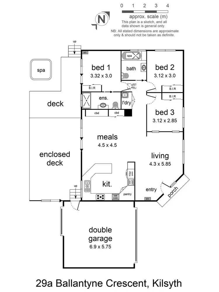 Floorplan of Homely house listing, 29a Ballantyne Crescent, Kilsyth VIC 3137