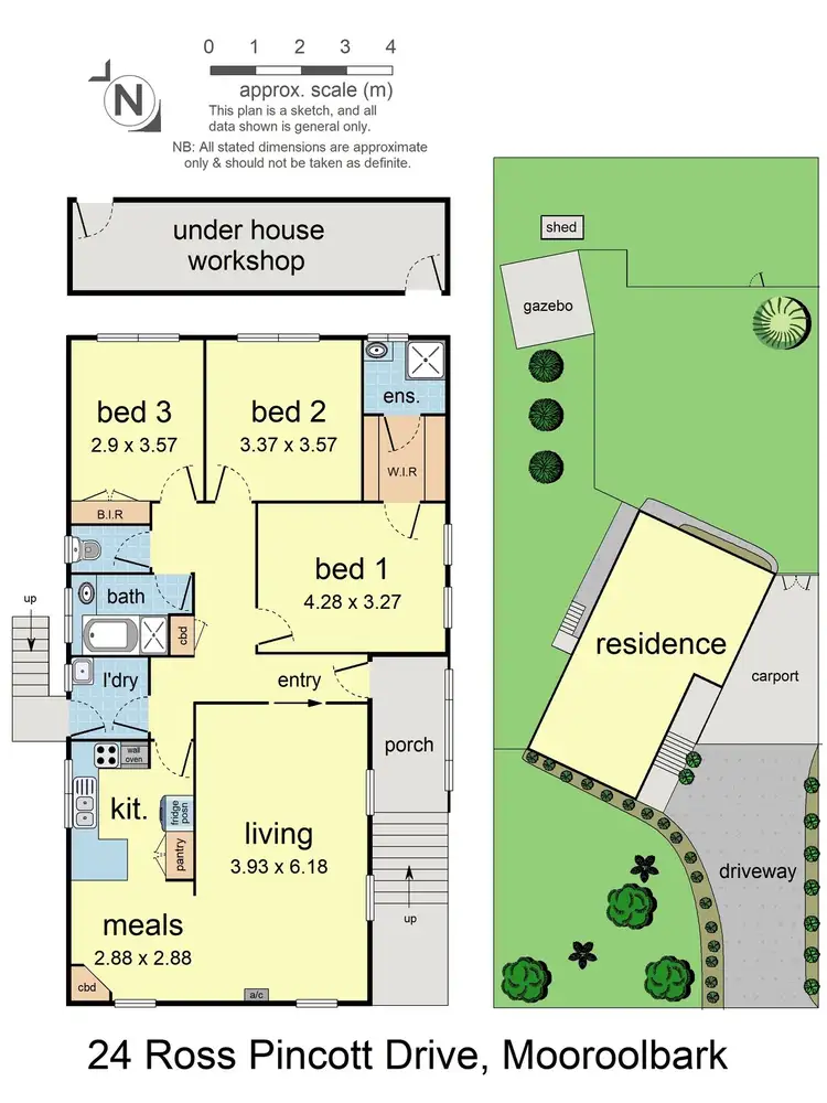 Floorplan of Homely house listing, 24 Ross Pincott Drive, Mooroolbark VIC 3138