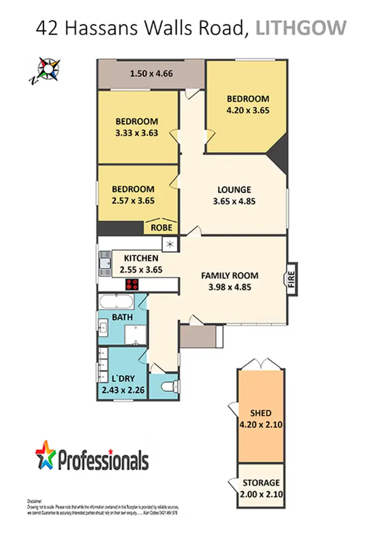 Floorplan of Homely house listing, 42 Hassans Walls Road, Lithgow NSW 2790