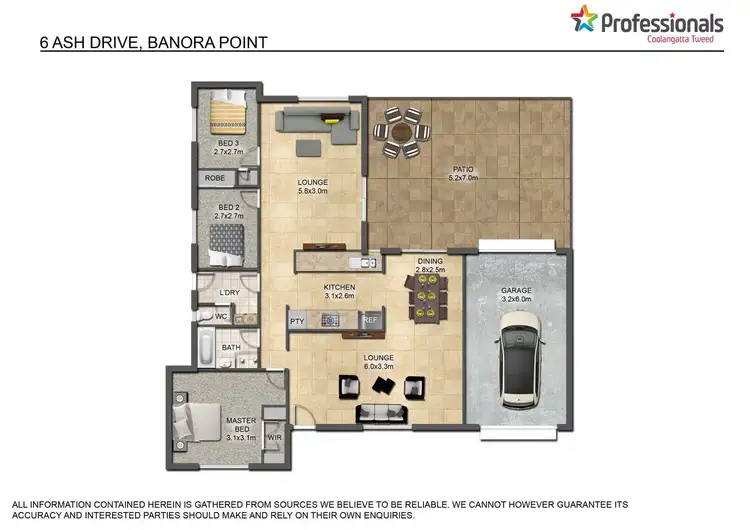 Floorplan of Homely house listing, 6 Ash Drive, Banora Point NSW 2486