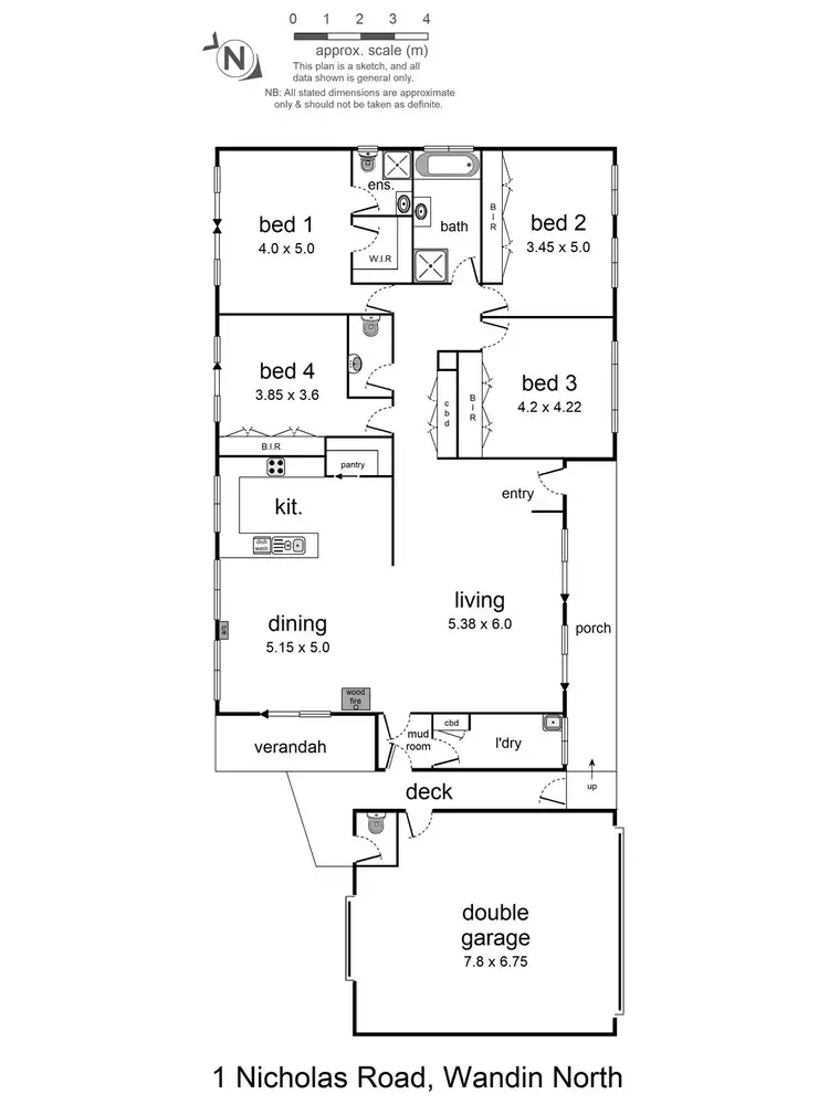 Floorplan of Homely house listing, 1 Nicholas Road, Wandin North VIC 3139