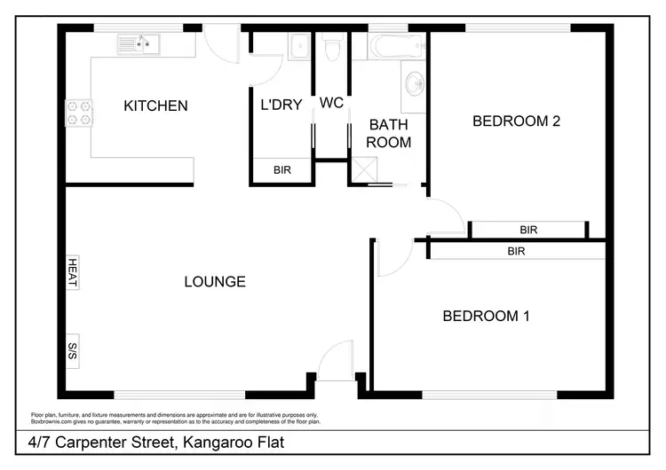 Floorplan of Homely unit listing, 4/7 Carpenter Street, Kangaroo Flat VIC 3555