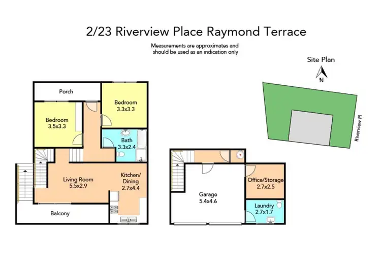 Floorplan of Homely house listing, 2/23 Riverview Place, Raymond Terrace NSW 2324