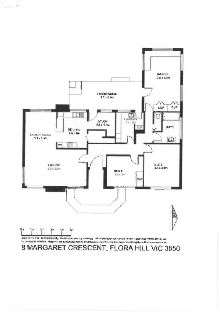 Floorplan of Homely house listing, 8 Margaret Crescent, Flora Hill VIC 3550