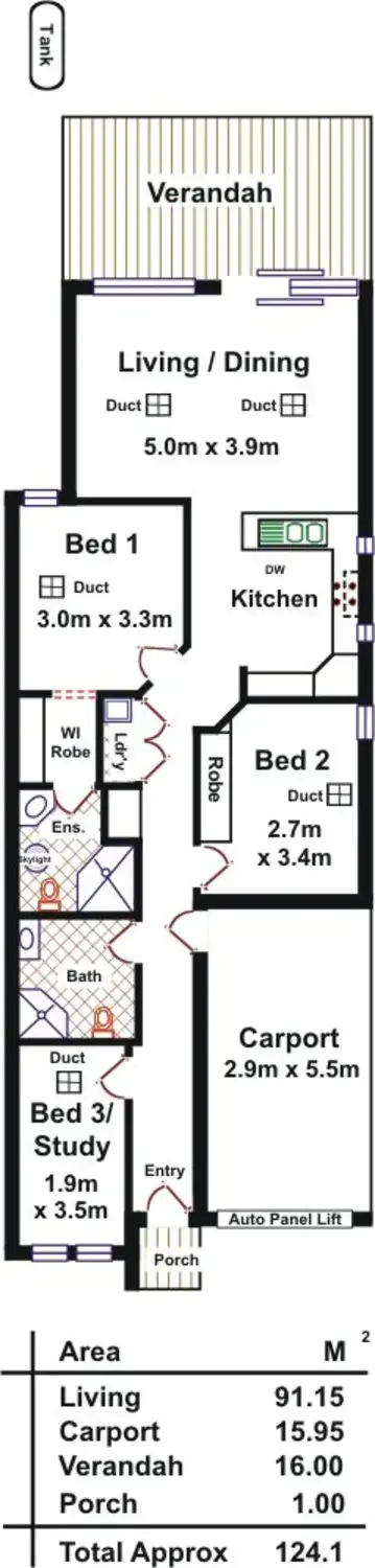 Floorplan of Homely house listing, 6 Cowra Crescent, Park Holme SA 5043