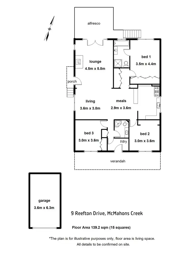 Floorplan of Homely house listing, 9 Reefton Drive, Mcmahons Creek VIC 3799
