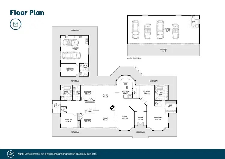 Floorplan of Homely rural property listing, 7 Warrigal Close, Brandy Hill NSW 2324