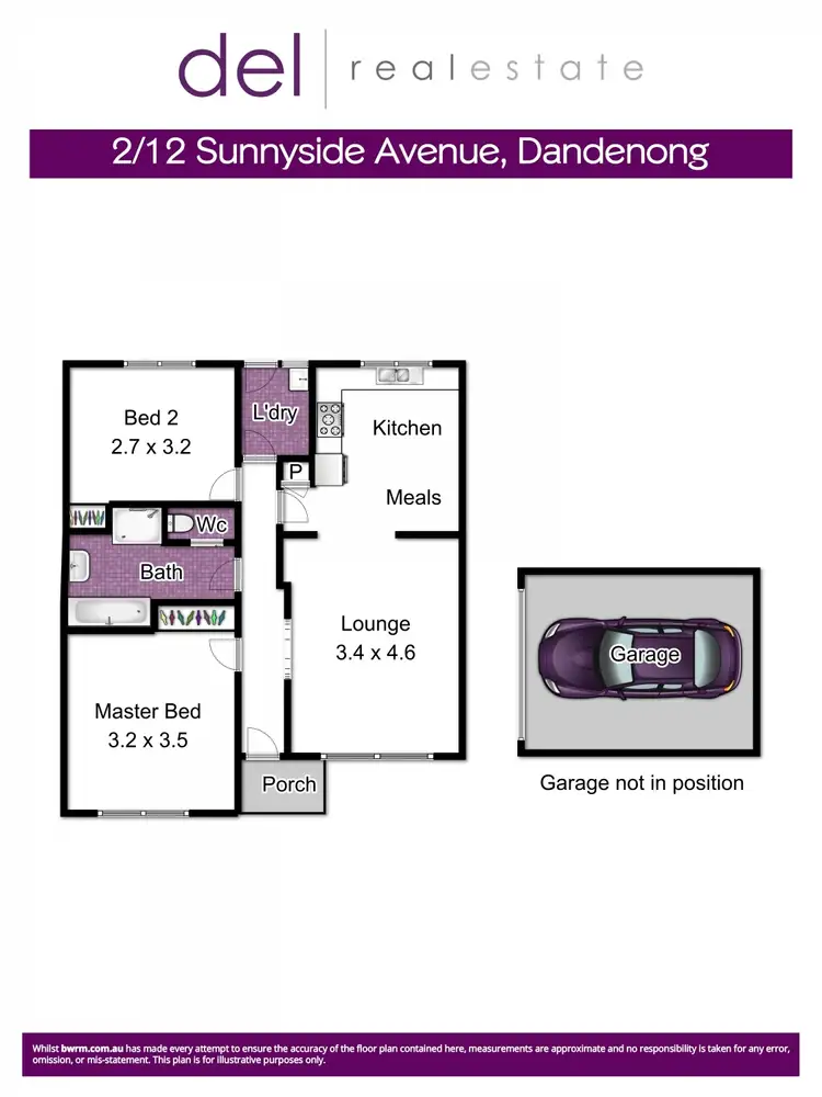 Floorplan of Homely unit listing, 2/12 Sunnyside Avenue, Dandenong VIC 3175