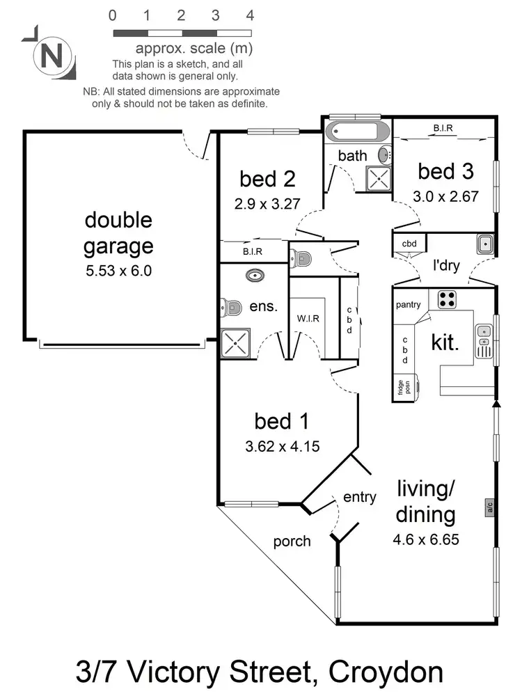 Floorplan of Homely house listing, 3/7 Victory Street, Croydon VIC 3136
