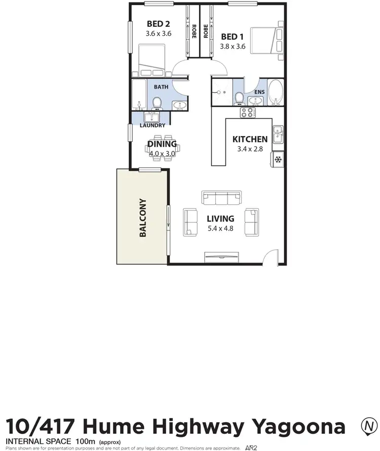 Floorplan of Homely unit listing, 10/417-423 Hume Highway, Yagoona NSW 2199