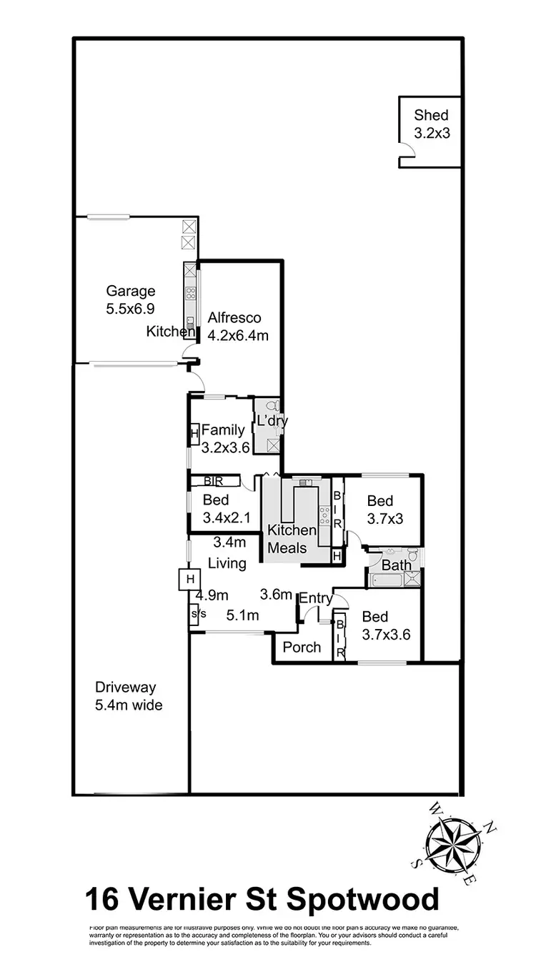 Floorplan of Homely house listing, 16 Vernier Street, Spotswood VIC 3015