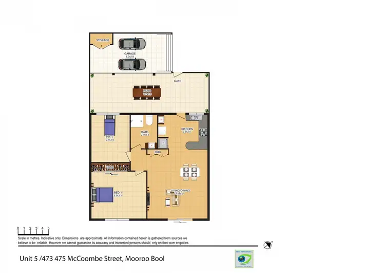 Floorplan of Homely unit listing, 5/473-479 MCCOOMBE Street, Mooroobool QLD 4870