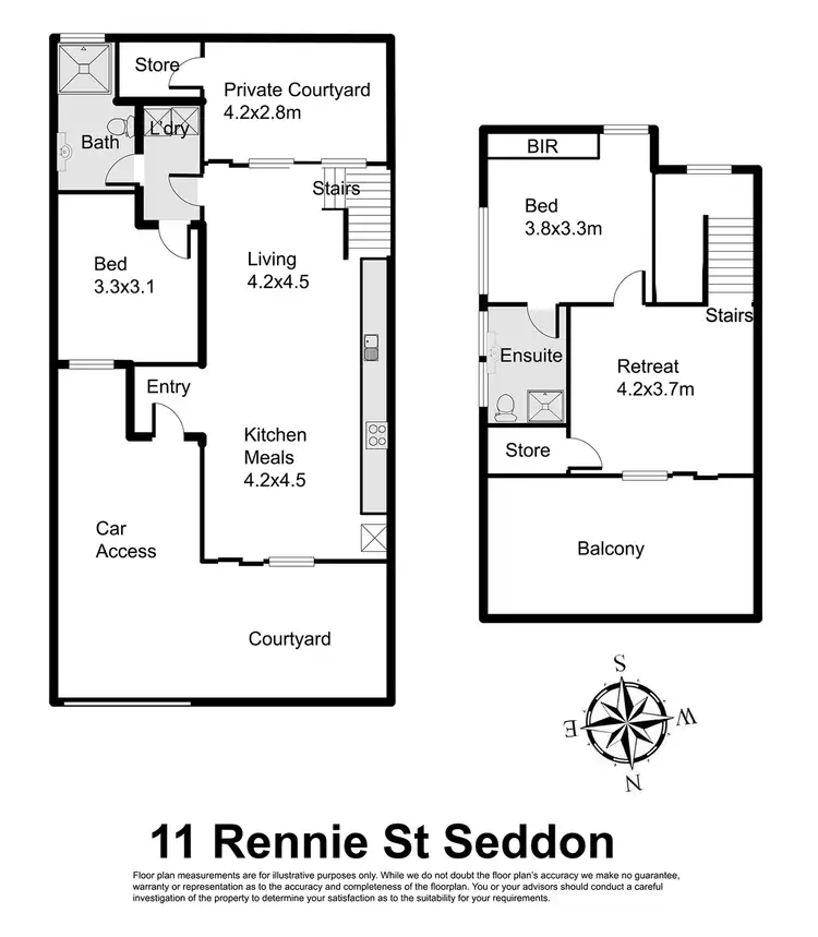 Floorplan of Homely house listing, 11 Rennie Street, Seddon VIC 3011