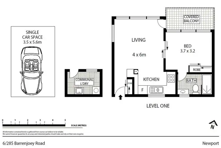 Floorplan of Homely unit listing, 6/285 Barrenjoey Road, Newport NSW 2106