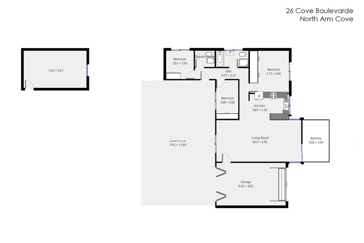 Floorplan of Homely house listing, 26 Cove Boulevard Avenue, North Arm Cove NSW 2324