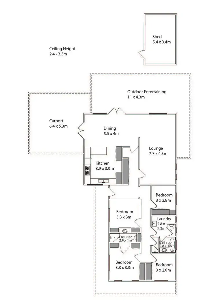 Floorplan of Homely house listing, 5 Myrtle Court, Irymple VIC 3498