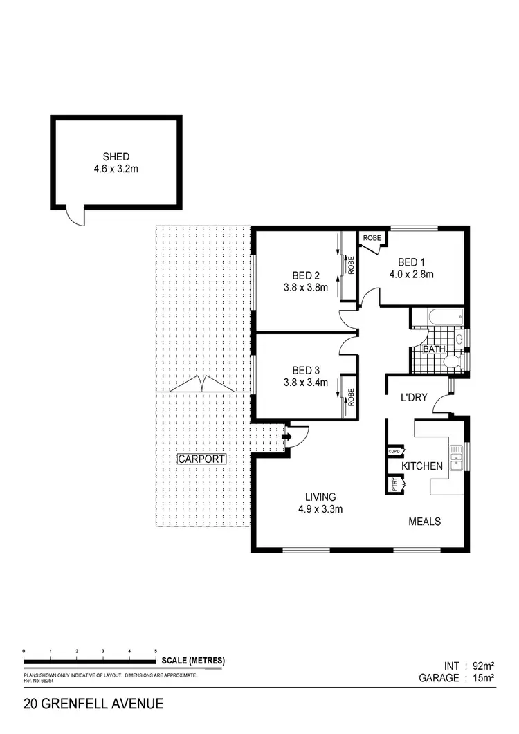 Floorplan of Homely house listing, 20 Grenfell Avenue, Eaglehawk VIC 3556