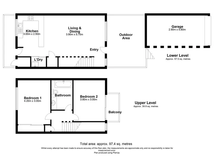 Floorplan of Homely townhouse listing, 2/4 Lillian Street, Redbank Plains QLD 4301