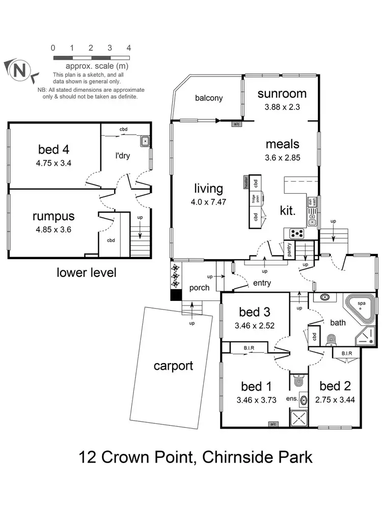 Floorplan of Homely house listing, 12 Crown Point, Chirnside Park VIC 3116
