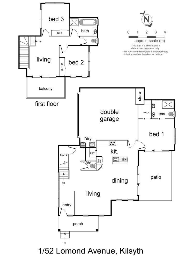 Floorplan of Homely house listing, 52 Lomond Avenue, Kilsyth VIC 3137
