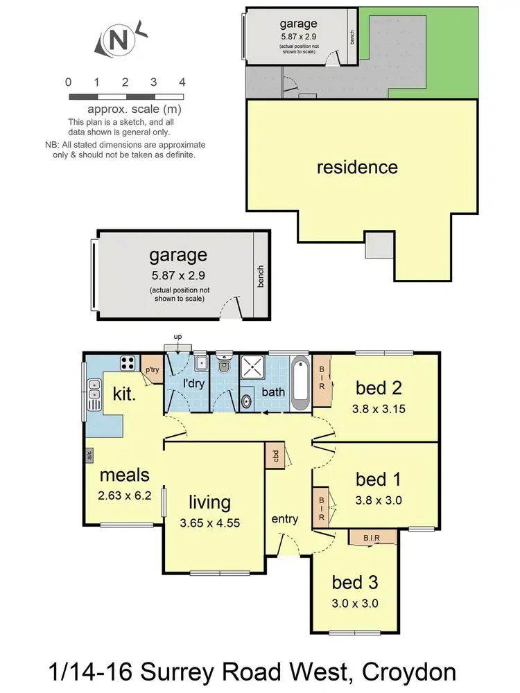 Floorplan of Homely unit listing, 1/14-16 Surrey Road West, Croydon VIC 3136