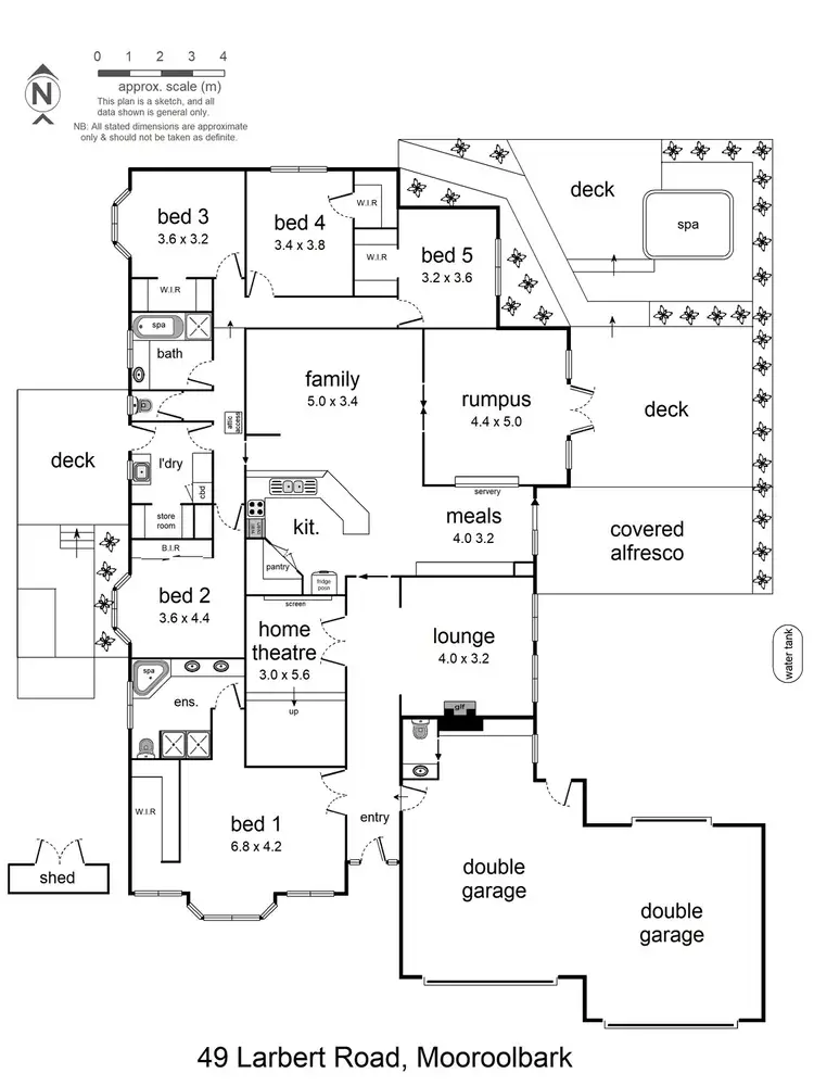 Floorplan of Homely house listing, 49 Larbert Road, Mooroolbark VIC 3138