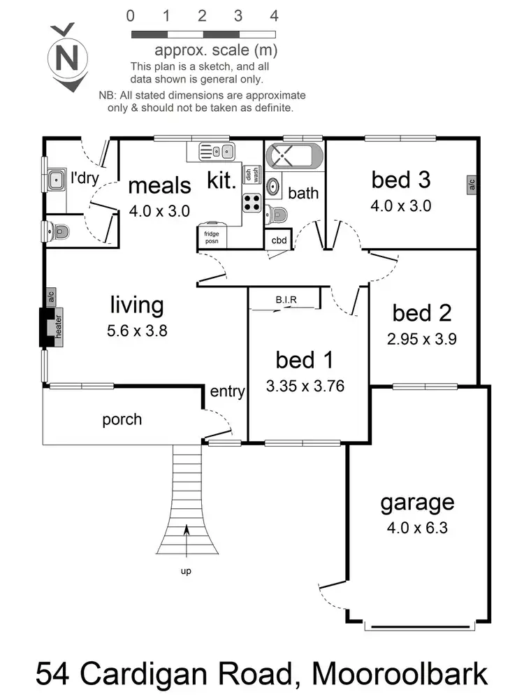 Floorplan of Homely house listing, 54 Cardigan Road, Mooroolbark VIC 3138