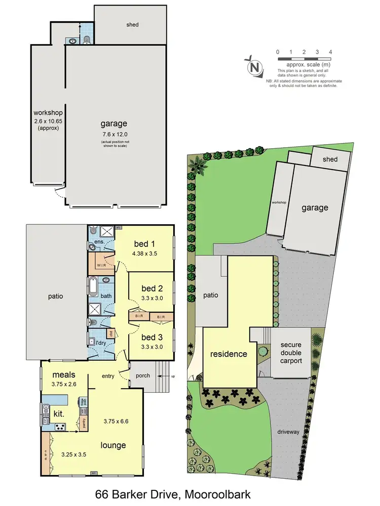 Floorplan of Homely house listing, 66 Barker Drive, Mooroolbark VIC 3138