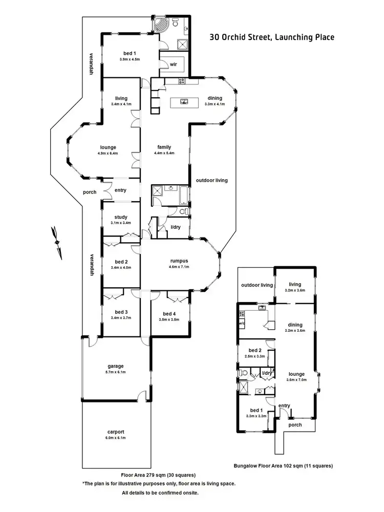 Floorplan of Homely house listing, 30 Orchid Street, Launching Place VIC 3139