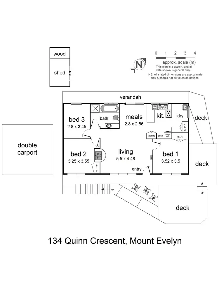 Floorplan of Homely house listing, 134 Quinn Crescent, Mount Evelyn VIC 3796