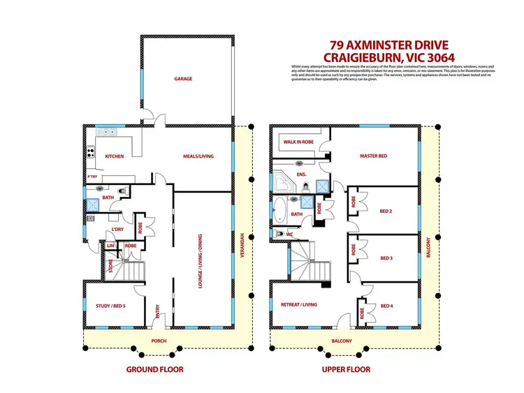 Floorplan of Homely house listing, 79 Axminster Drive, Craigieburn VIC 3064