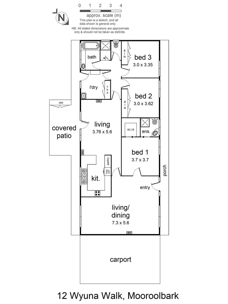 Floorplan of Homely house listing, 12 Wyuna Walk, Mooroolbark VIC 3138