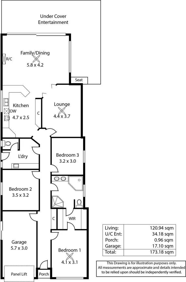 Floorplan of Homely house listing, 14 Pfitzner Place, Greenwith SA 5125