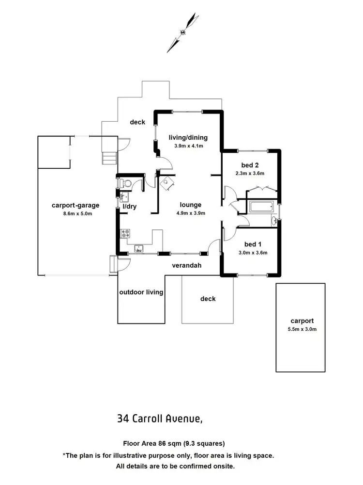 Floorplan of Homely house listing, 34 Carroll Avenue, Millgrove VIC 3799