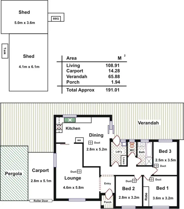 Floorplan of Homely house listing, 18 Casuarina Drive, Parafield Gardens SA 5107
