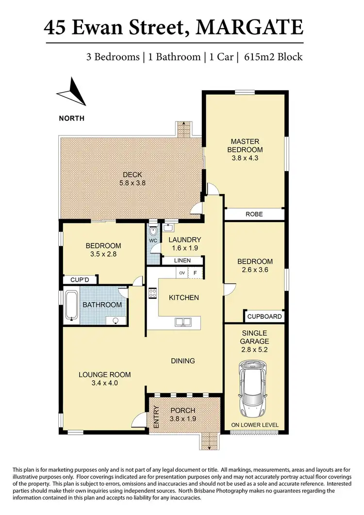 Floorplan of Homely house listing, 45 Ewan Street, Margate QLD 4019