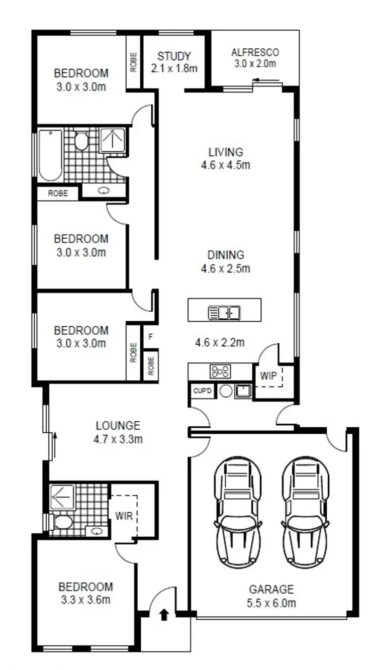 Floorplan of Homely house listing, 42 Bregman Esplanade, Wyndham Vale VIC 3024