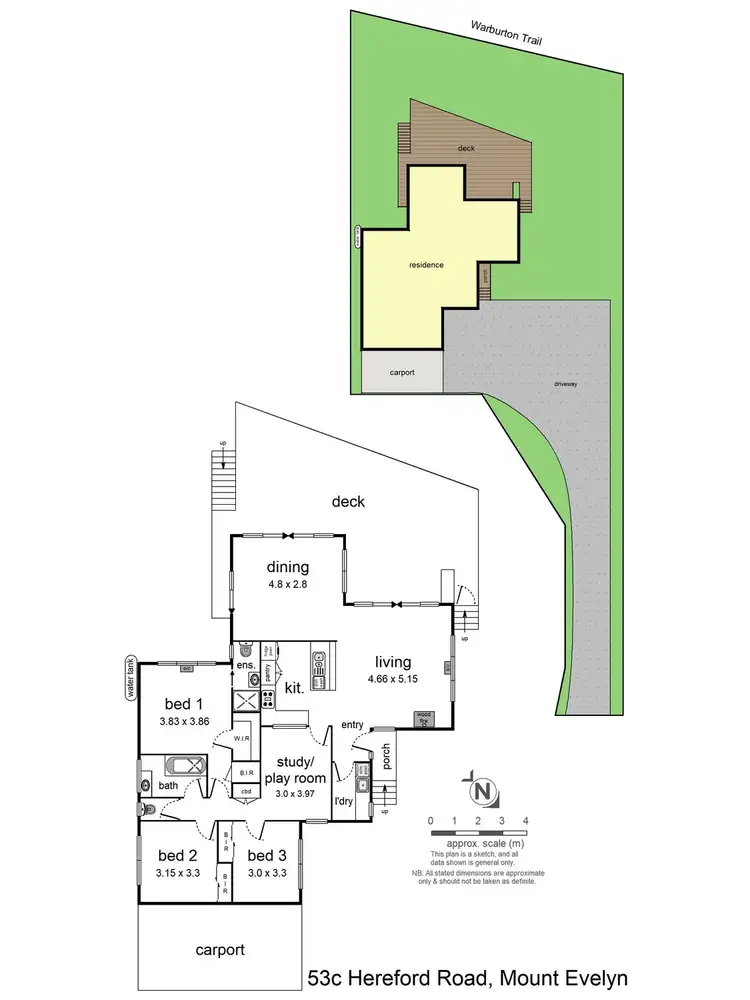 Floorplan of Homely house listing, 53c Hereford Road, Mount Evelyn VIC 3796