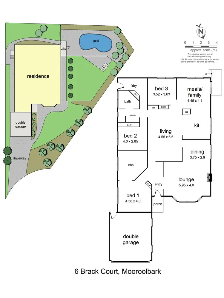 Floorplan of Homely house listing, 6 Brack Court, Mooroolbark VIC 3138
