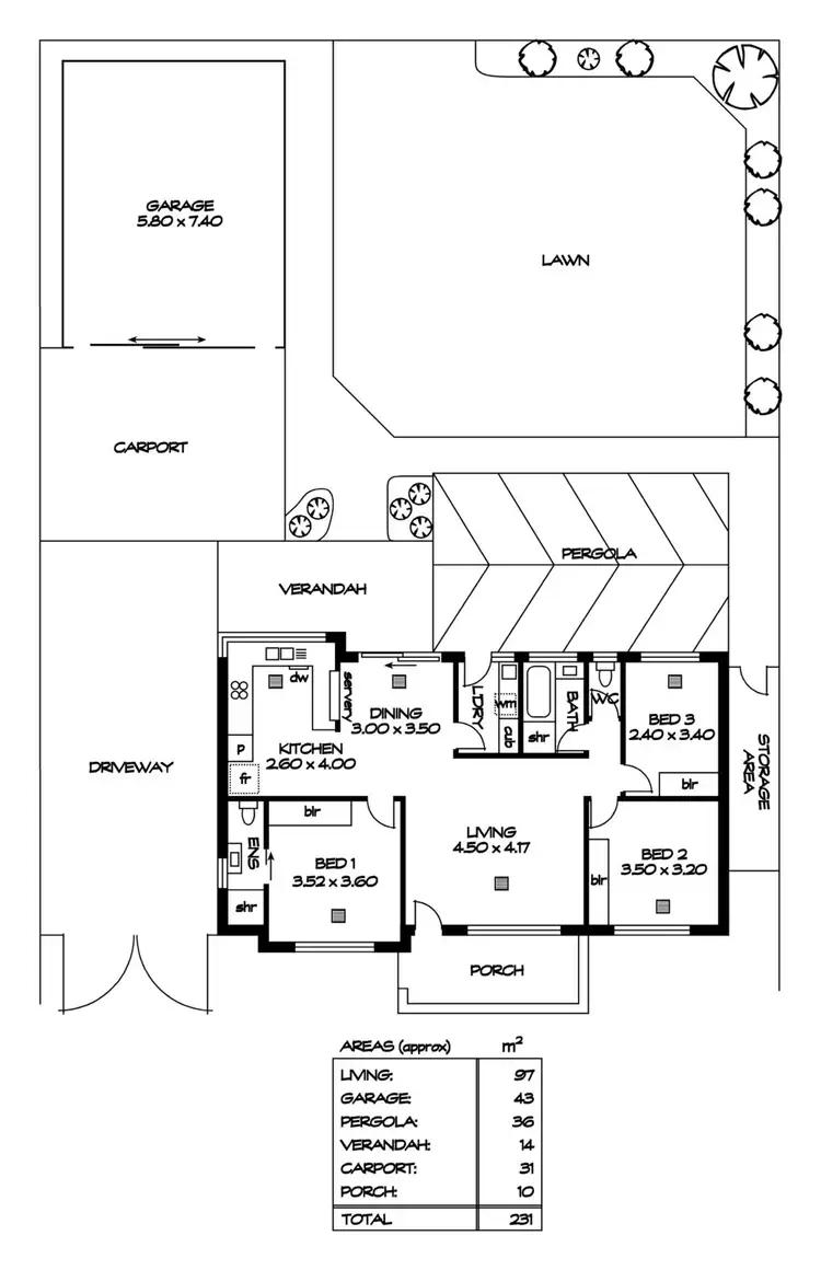 Floorplan of Homely house listing, 448 Whites Road, Parafield Gardens SA 5107