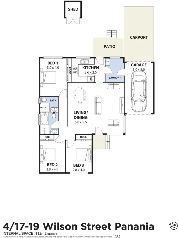 Floorplan of Homely villa listing, 4/17-19 Wilson Street, Panania NSW 2213
