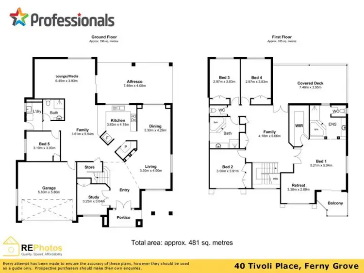 Floorplan of Homely house listing, 40 Tivoli Place, Ferny Grove QLD 4055