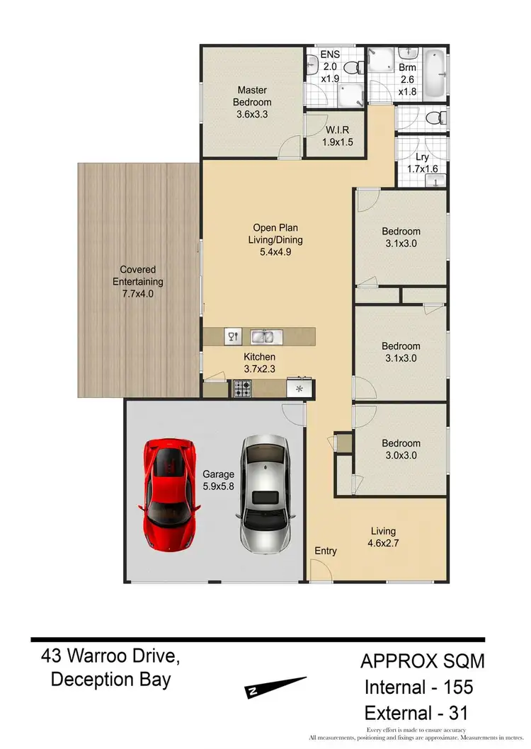 Floorplan of Homely house listing, 43 Warroo Drive, Deception Bay QLD 4508