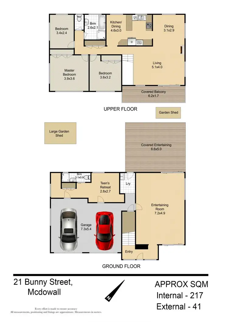 Floorplan of Homely house listing, 21 Bunny Street, Everton Park QLD 4053