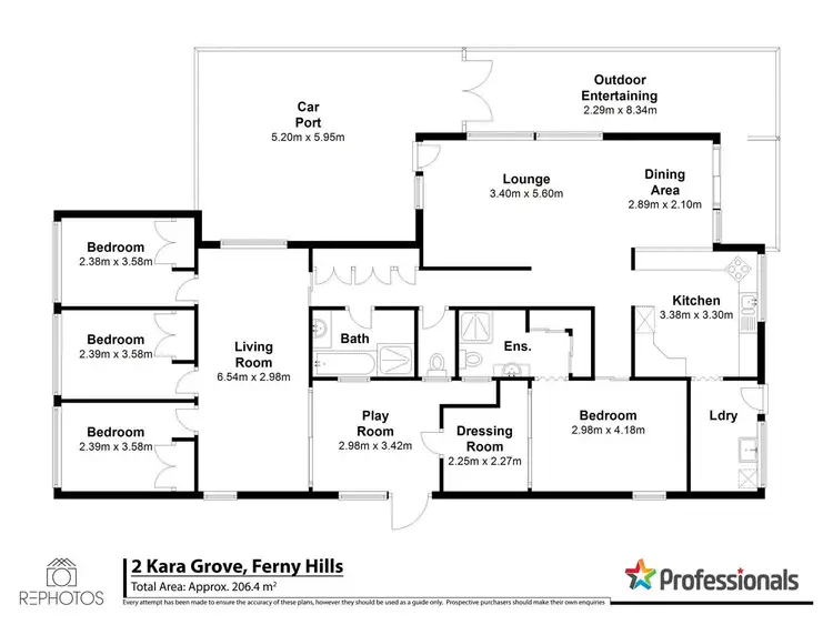 Floorplan of Homely house listing, 2 Kara Grove, Ferny Hills QLD 4055