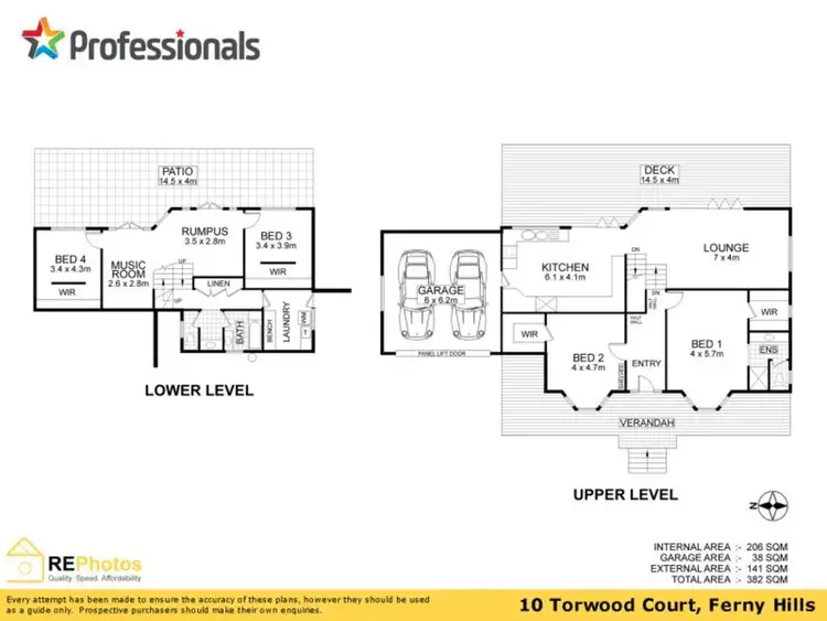 Floorplan of Homely house listing, 10 Torwood Court, Ferny Hills QLD 4055