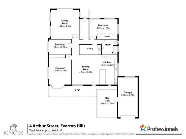 Floorplan of Homely house listing, 4 Arthur Street, Everton Hills QLD 4053