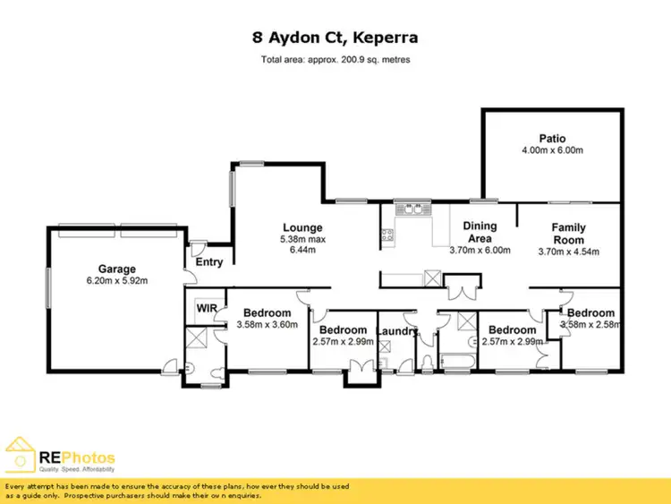 Floorplan of Homely house listing, 8 Aydon Court, Keperra QLD 4054
